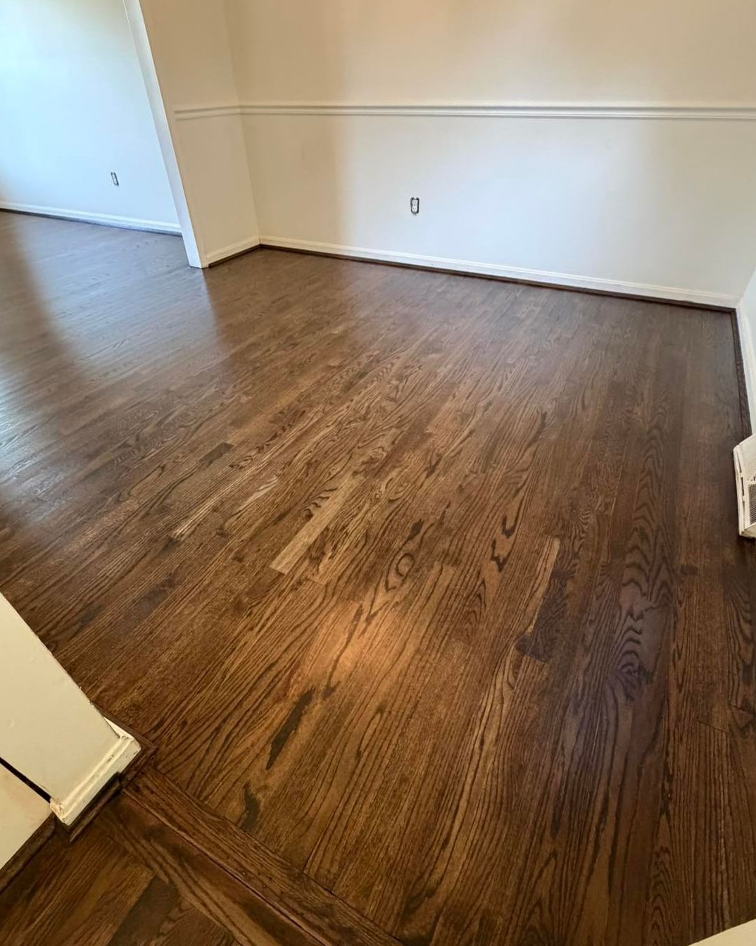 Dining Room floor after refinishing