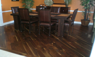 5" American Walnut hardwood floor by Premier Hardwood Floors