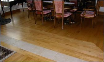 Maple hardwood floor by Premier Hardwood Floors