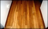 Hallway floor after refinishing