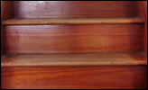 Steps floor after refinishing